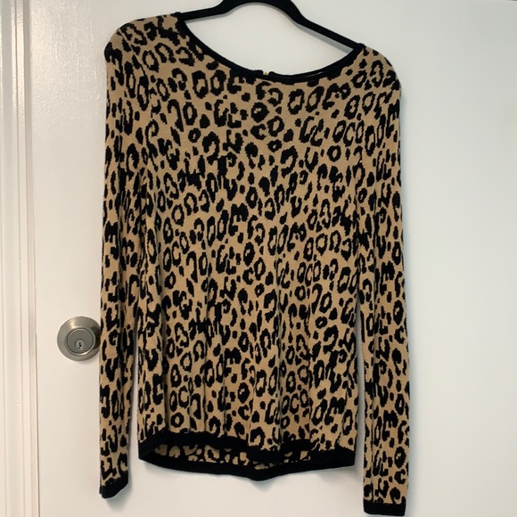 Chico's Sweaters - Chico’s size 1 Gold zipper in back size 10 approximately cheetah or leop…